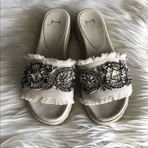 Marc Fisher linen espadrilles